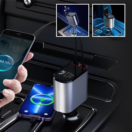 Chargeur allume cigare/2X rétractable™ - Fallaitipenser auto accessoires